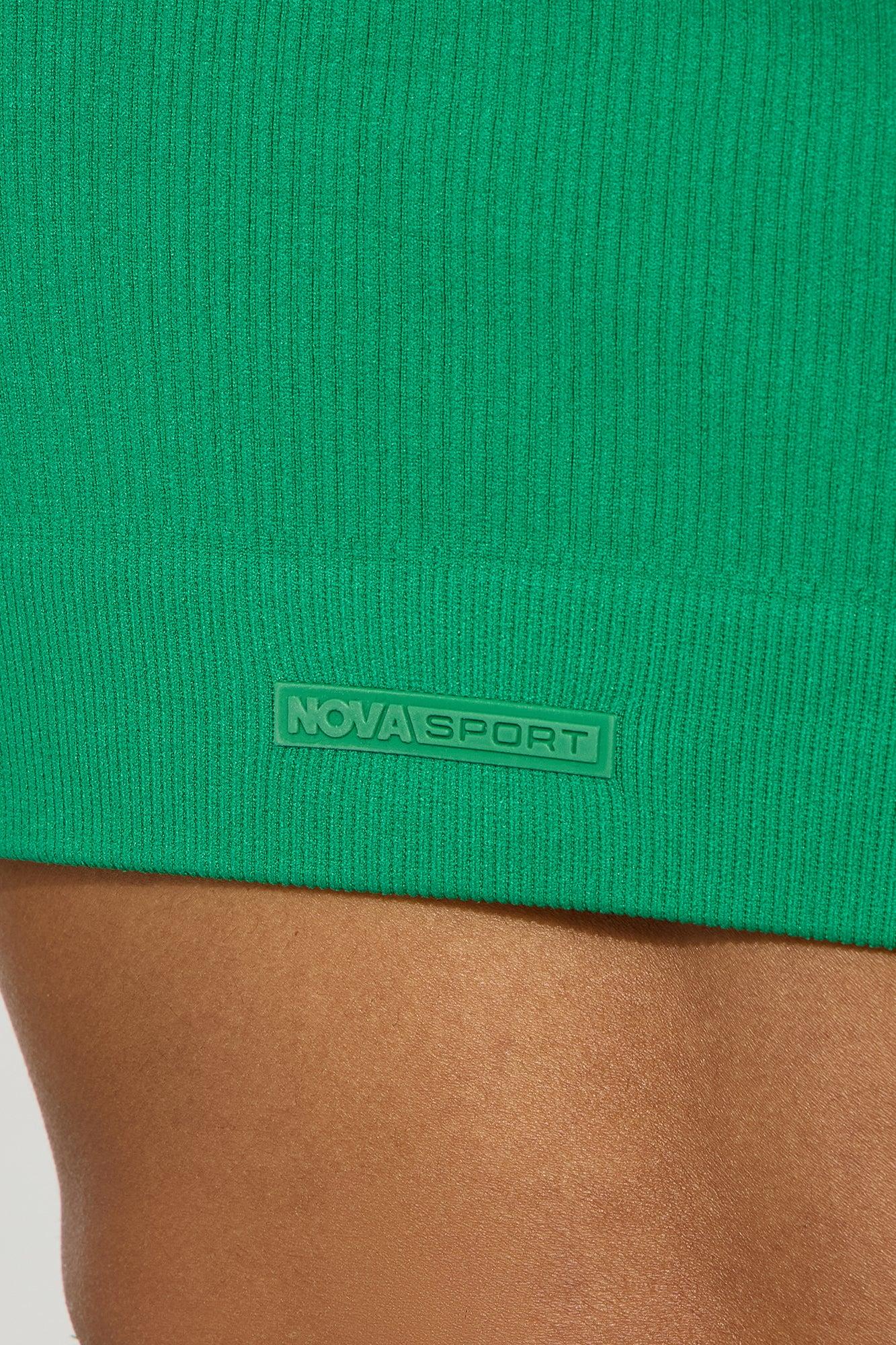 Members Only Effortless Seamless Active Top - Kelly Green Product Image
