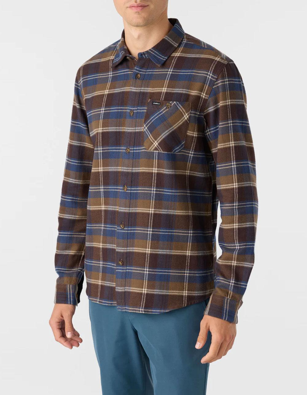 O'NEILL Redmond Mens Flannel - CHOCOLATE Product Image