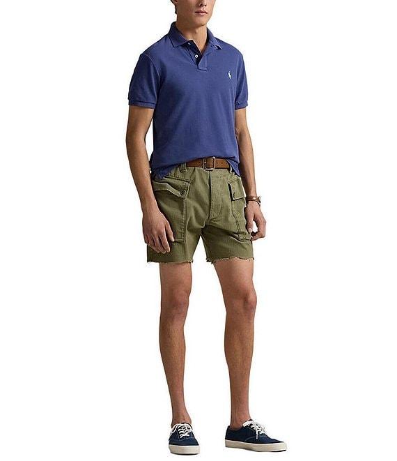 Polo Ralph Lauren Custom Slim Fit Solid Mesh Polo Shirt Product Image