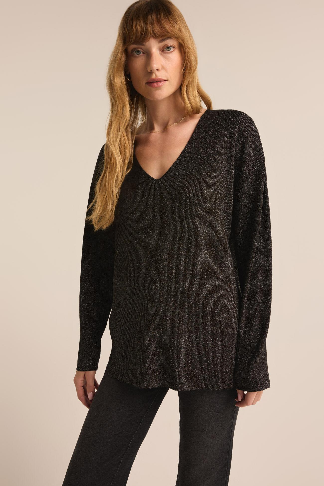 Goldie Vee Neck Sweater Product Image