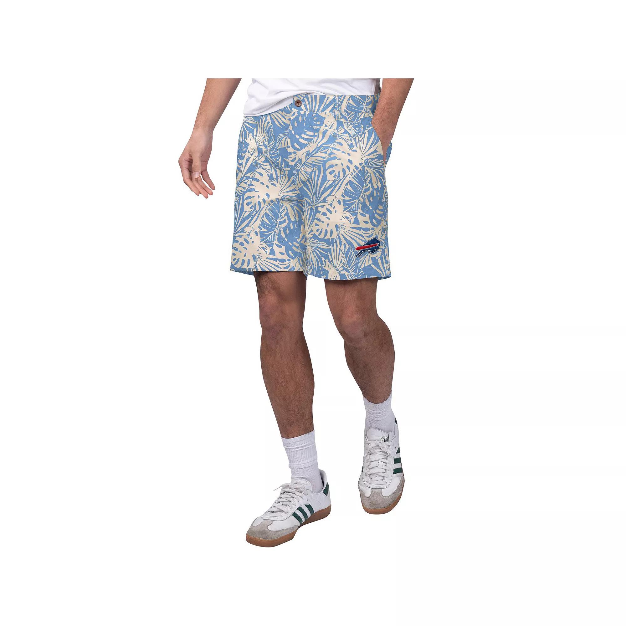 Men's Margaritaville Scarlet San Francisco 49ers Sandwashed Monstera Print Amphib Shorts,  Product Image