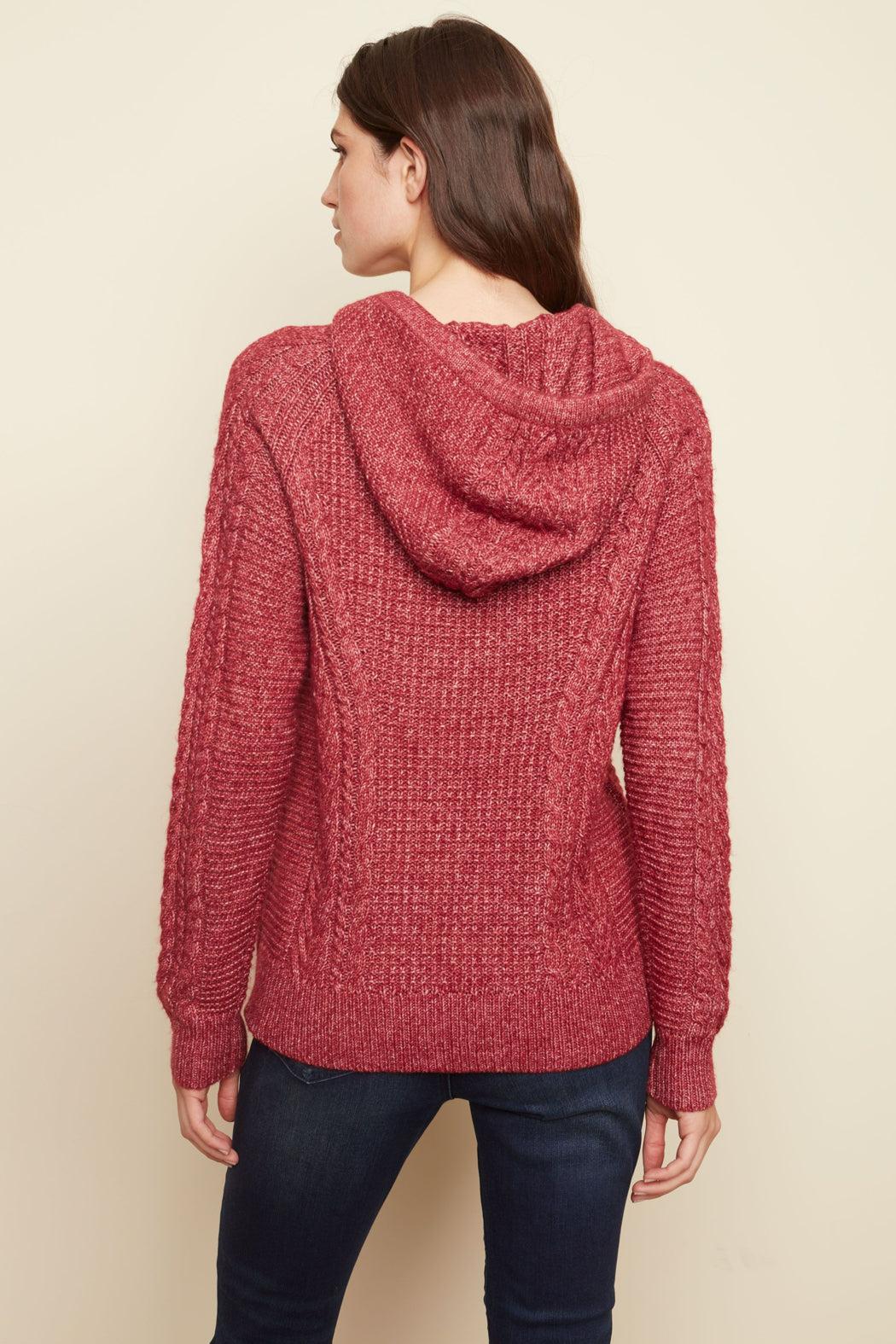 Hooded Raglan Sweater Product Image