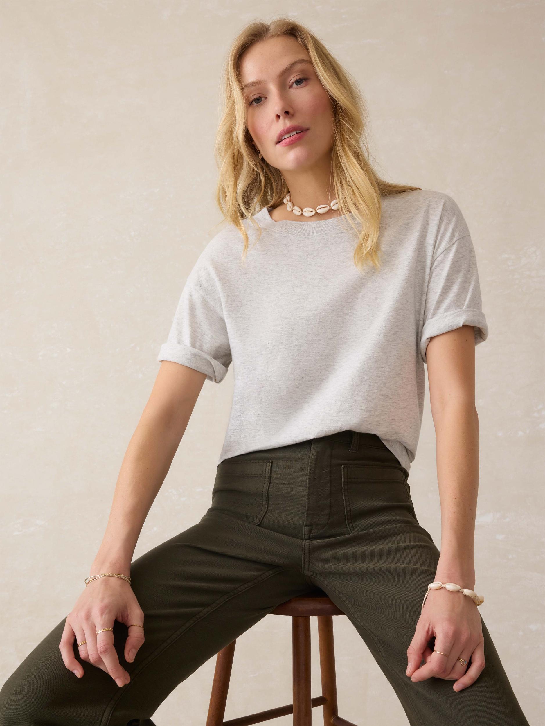 Sunwashed Regenerative Vintage Tee - Light Grey Heather Female Product Image