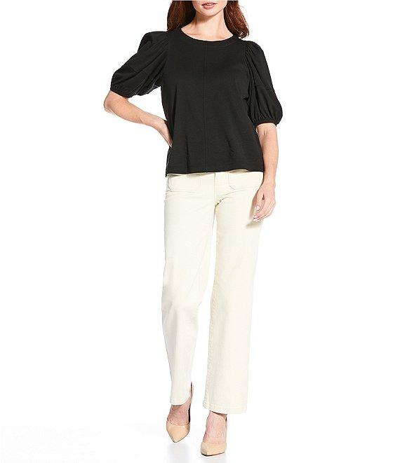 Gibson & Latimer Perfect Fit Twill High Rise Patch Pocket Straight Leg Jeans Product Image