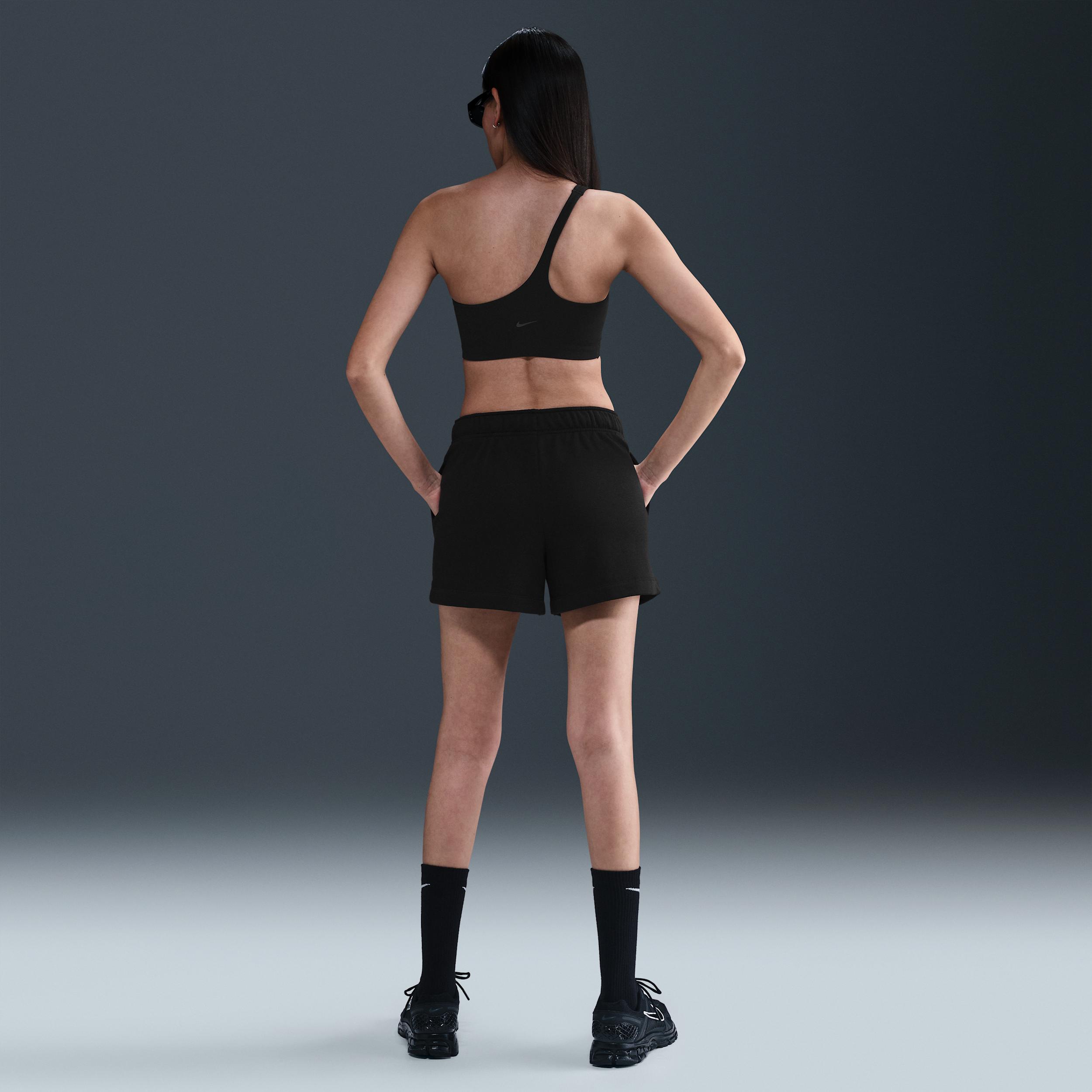 Womens Nike Sportswear Club Fleece Mid-Rise 4 Graphic Shorts | HJ1282-010 Product Image