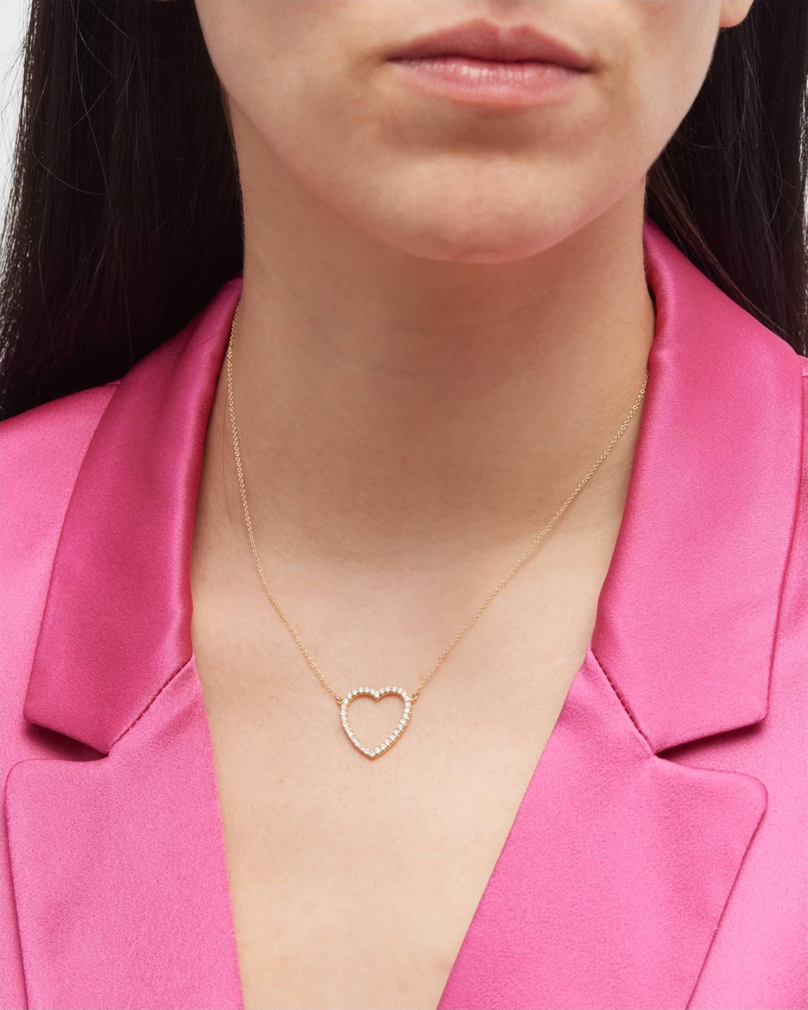 Large Open Heart Necklace Product Image