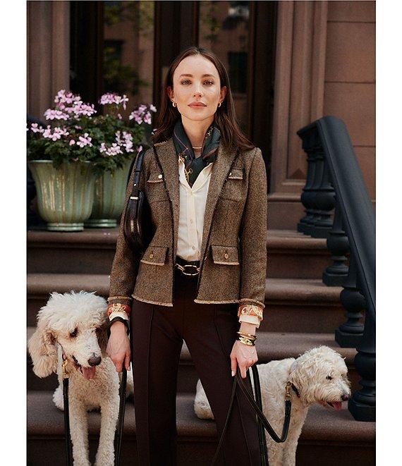 J.McLaughlin Brynn 3/4 Sleeve Point Collar Shirt Product Image