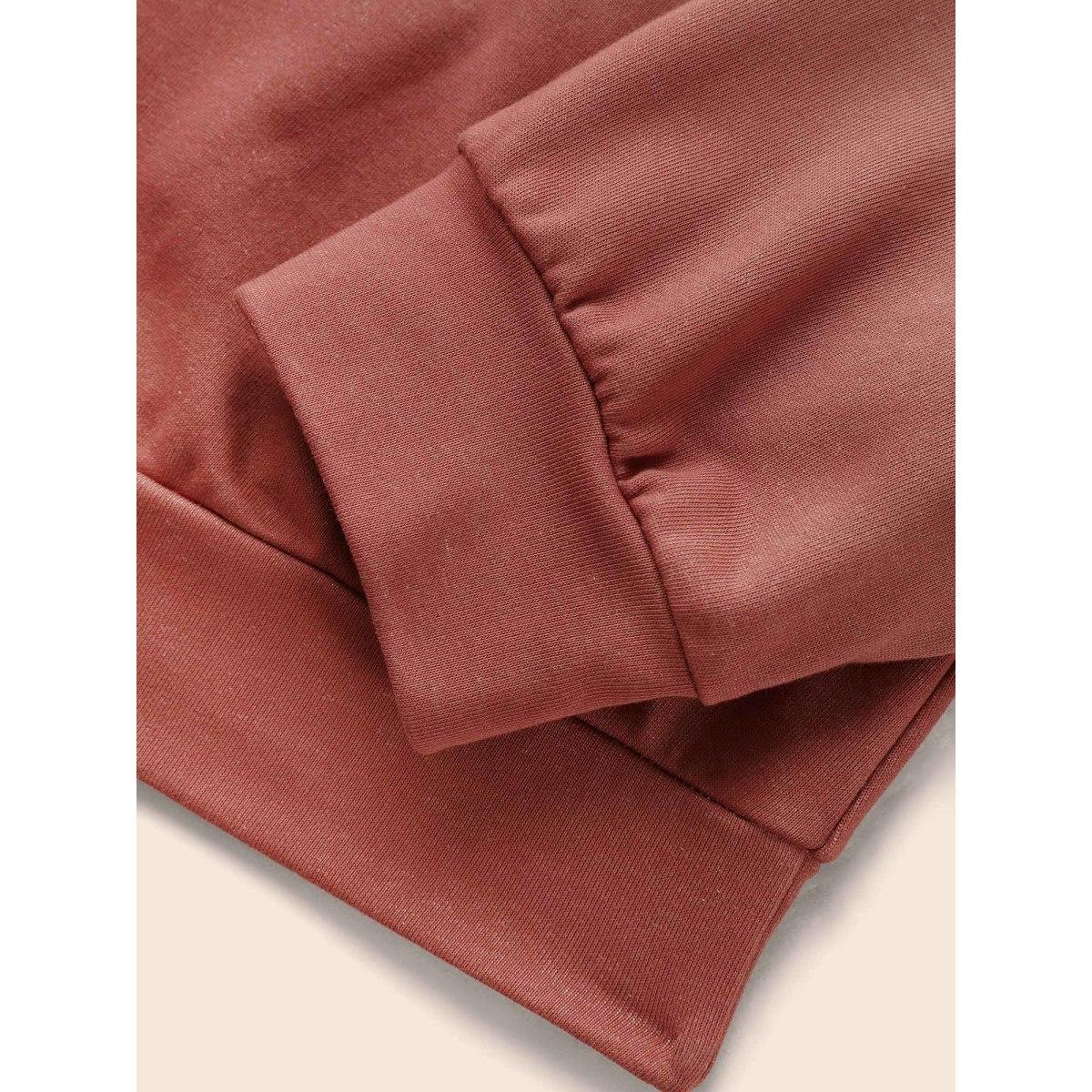 Plus Size Gradient Dyeing Round Neck Sweatshirt Women Multicolor Casual Non Round Neck Everyday Sweatshirts BloomChic 10/M Product Image