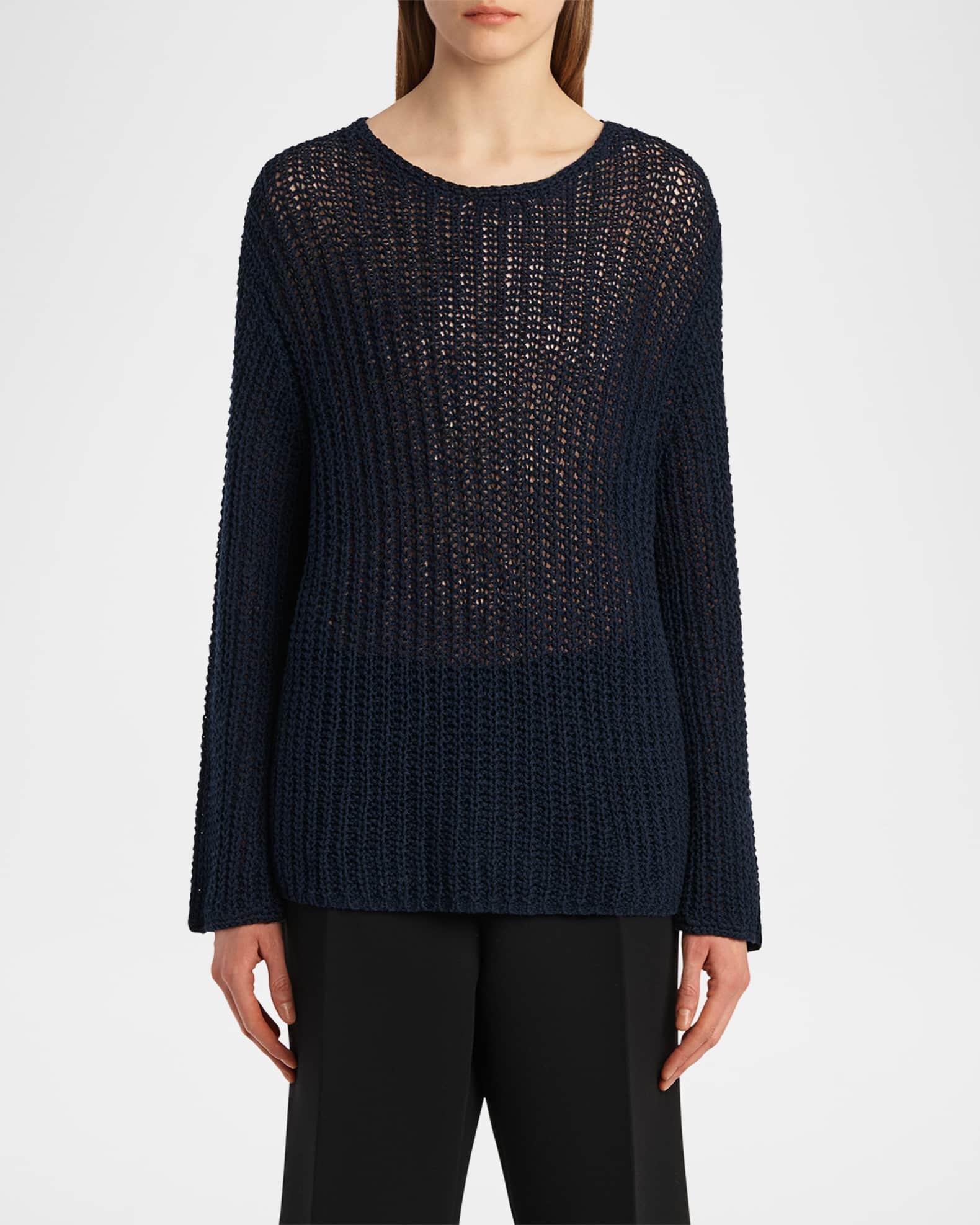 Elowen Cotton Open-Knit Sweater Product Image