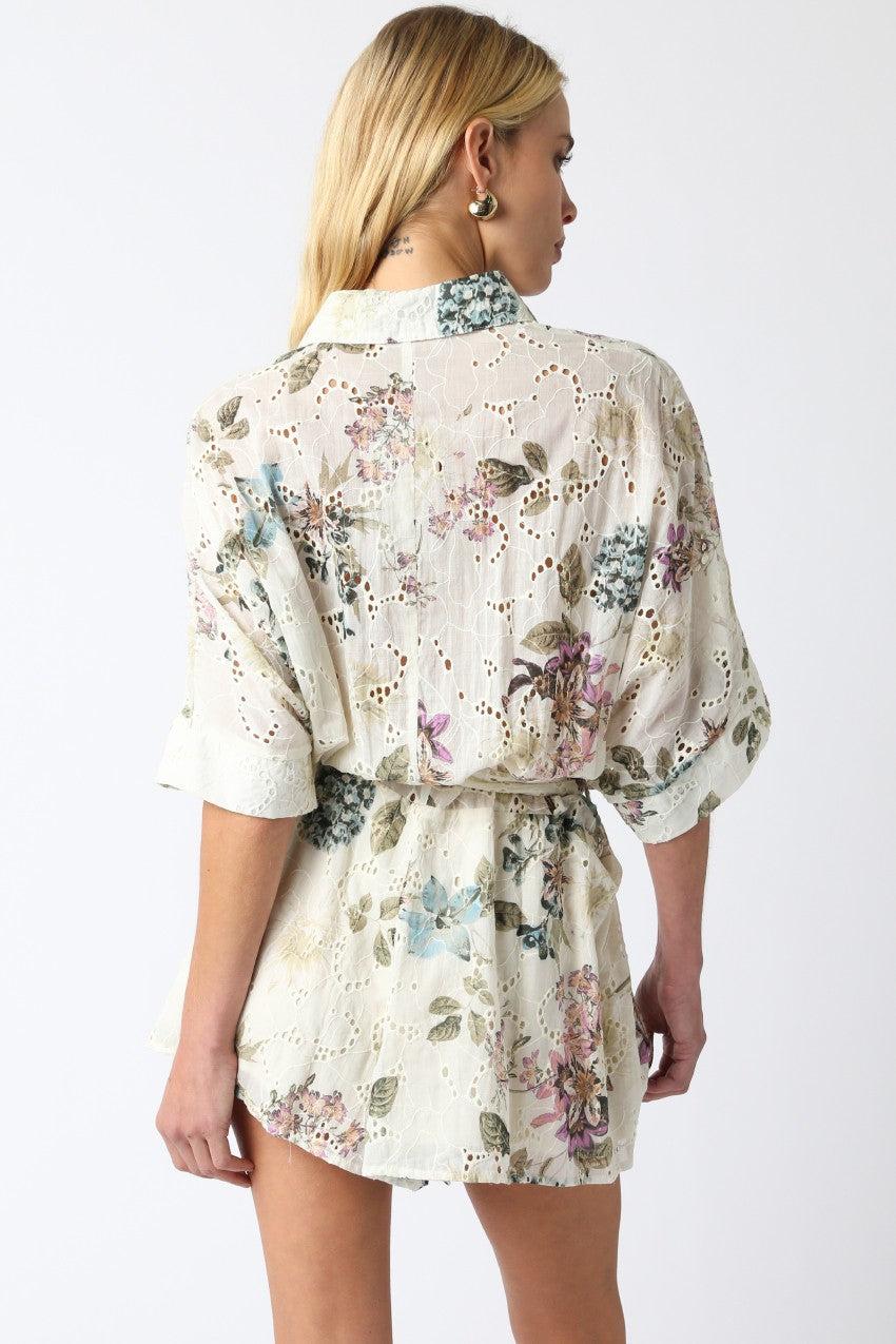 Tanna Floral Eyelet Romper Product Image