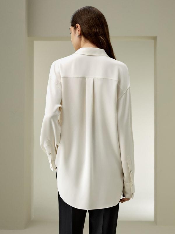 The One Relaxed Fit Silk Shirt Product Image