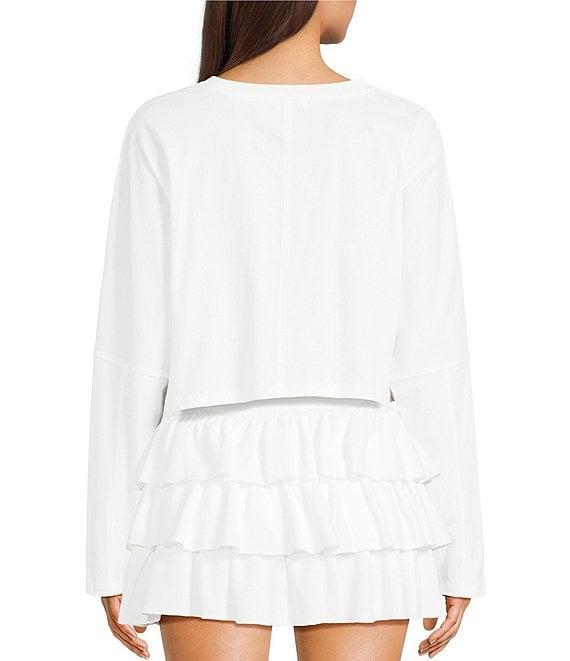 GB Cropped Coordinating Batwing T-Shirt Product Image
