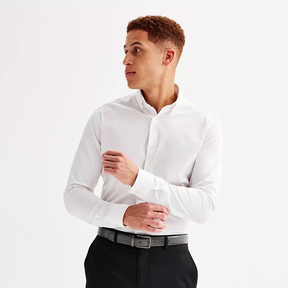 Men's Apt. 9® Wrinkle Free Slim-Fit Button Down Collar Dress Shirt,  Product Image