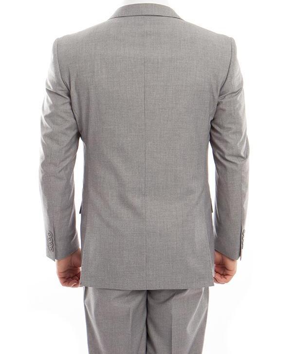 (Limited Sizes) 100% Wool Modern Fit 2 Piece Gray Suit Product Image