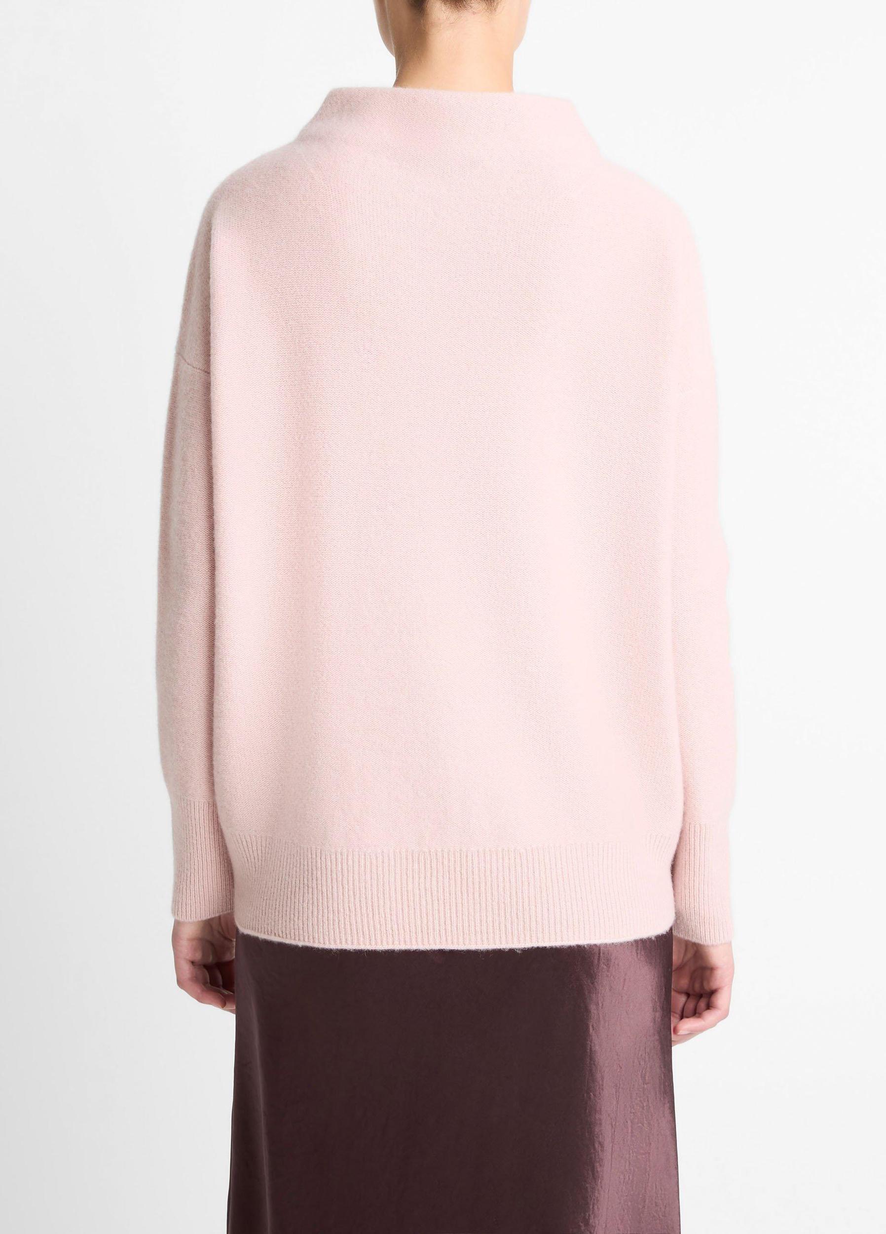Plush Cashmere Funnel-Neck Sweater Product Image
