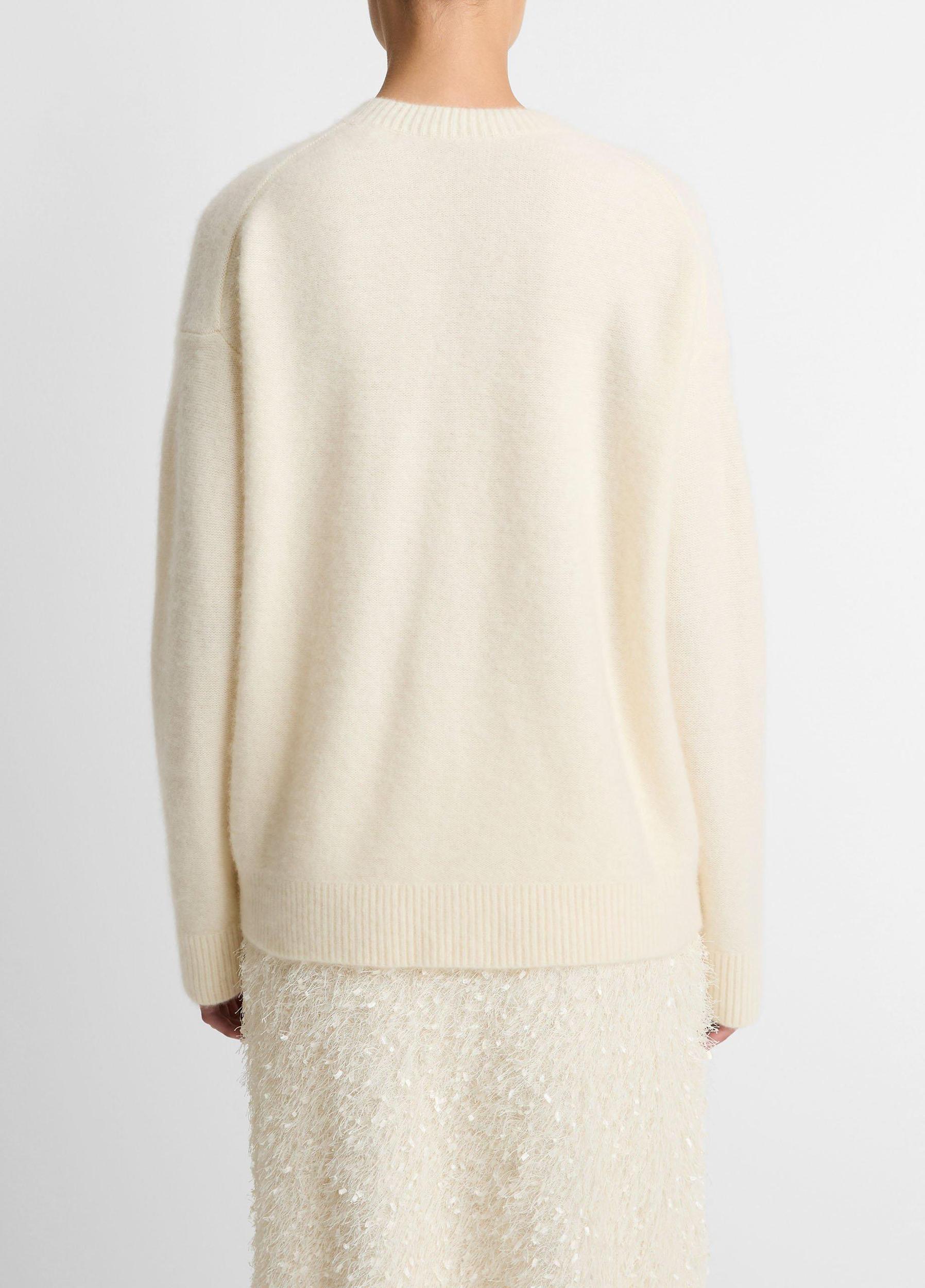 Plush Cashmere Crew Neck Sweater Product Image