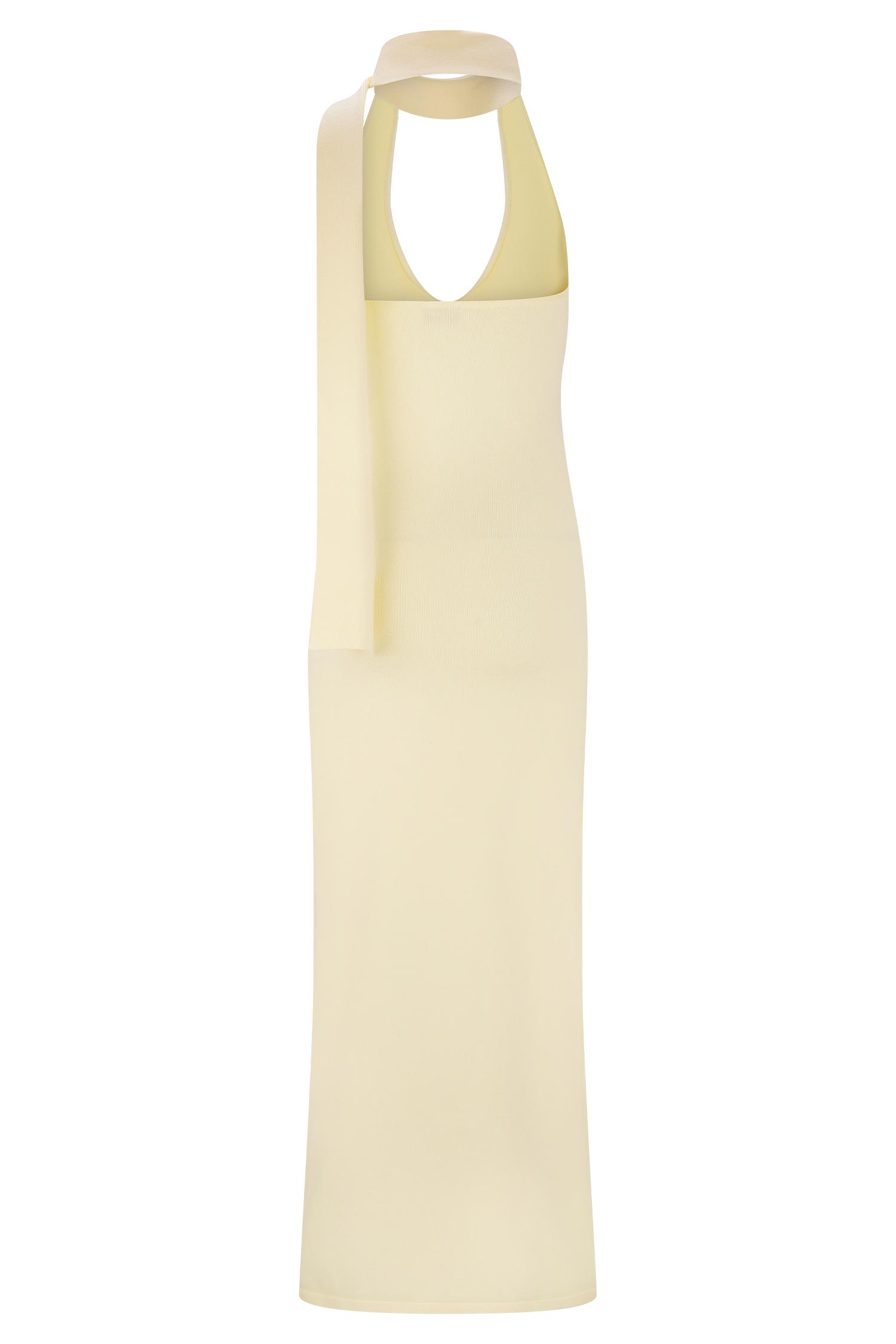 Wynn Floral Knit Midi Dress - Lemon Product Image
