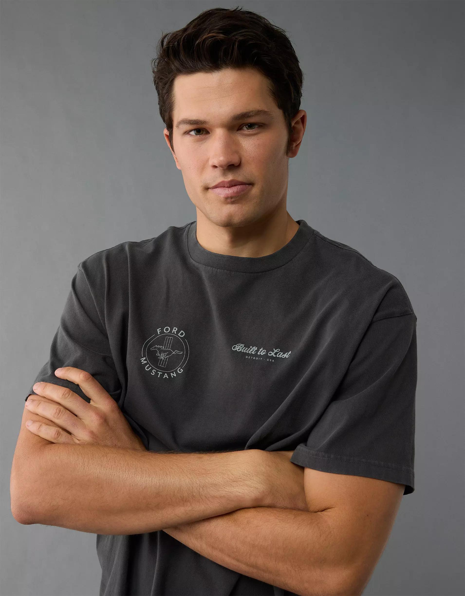 AE Boxy Ford Mustang Graphic T-Shirt Product Image