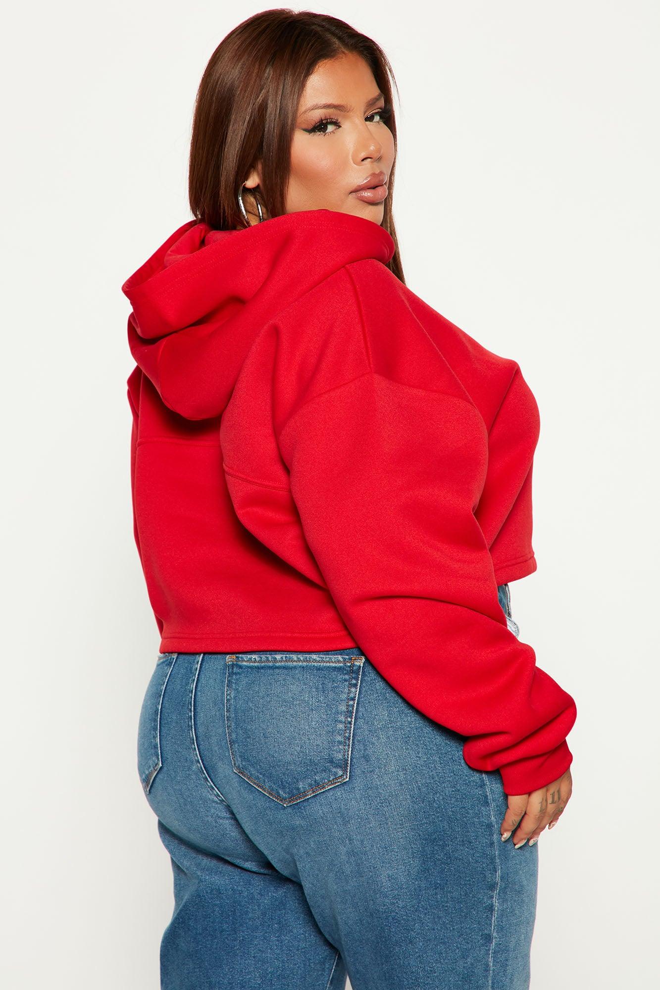 Kansas City Chiefs Cropped Hoodie - Red Product Image