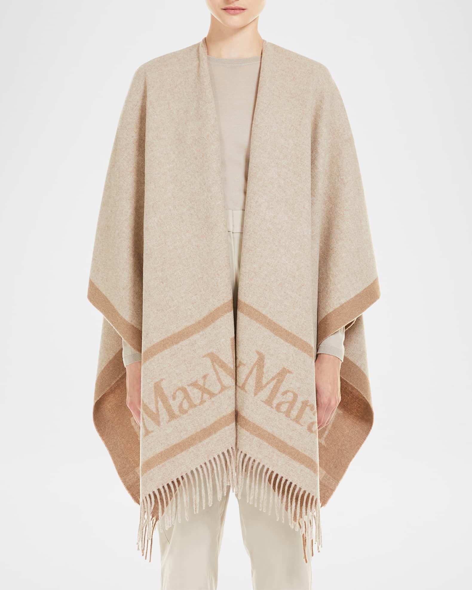 Hilde Wool Fringe Poncho Product Image