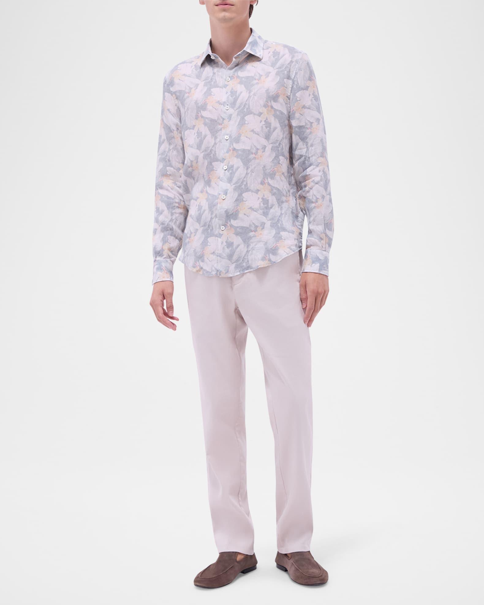 Men's Julien Linen Floral Sport Shirt Product Image