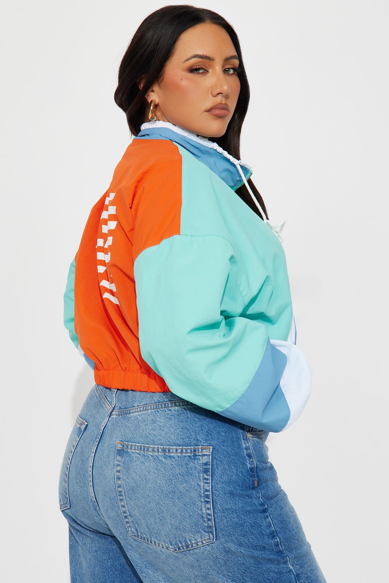 90's Era Colorblock Windbreaker - Multi Color Product Image