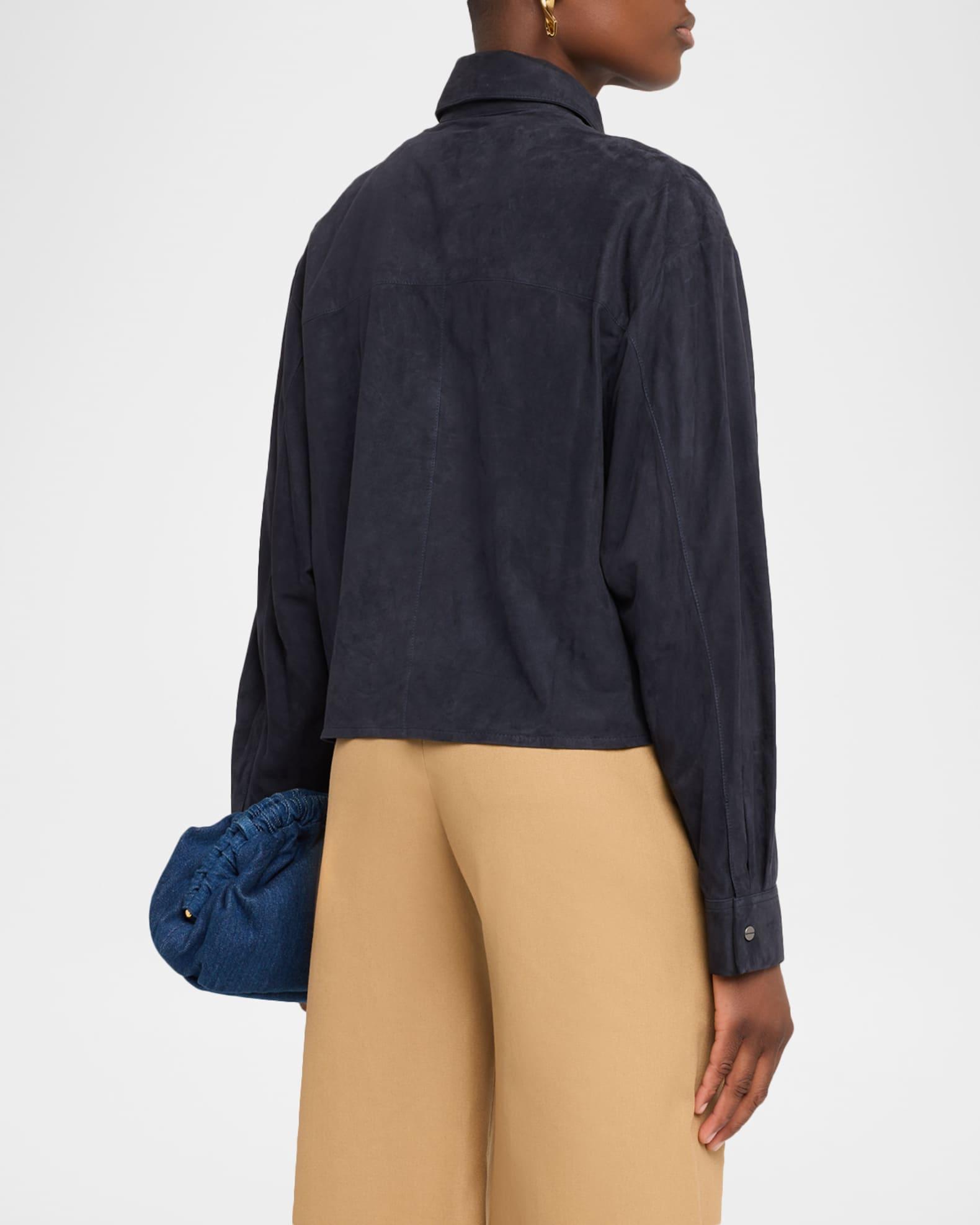 Little Big Joe Suede Button-Front Shirt  Product Image