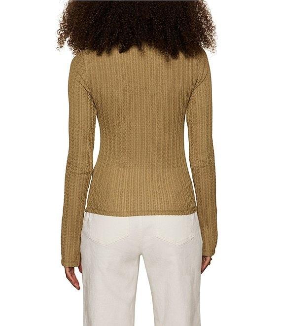 Sanctuary Textured Knit Boatneck Long Sleeve Top Product Image
