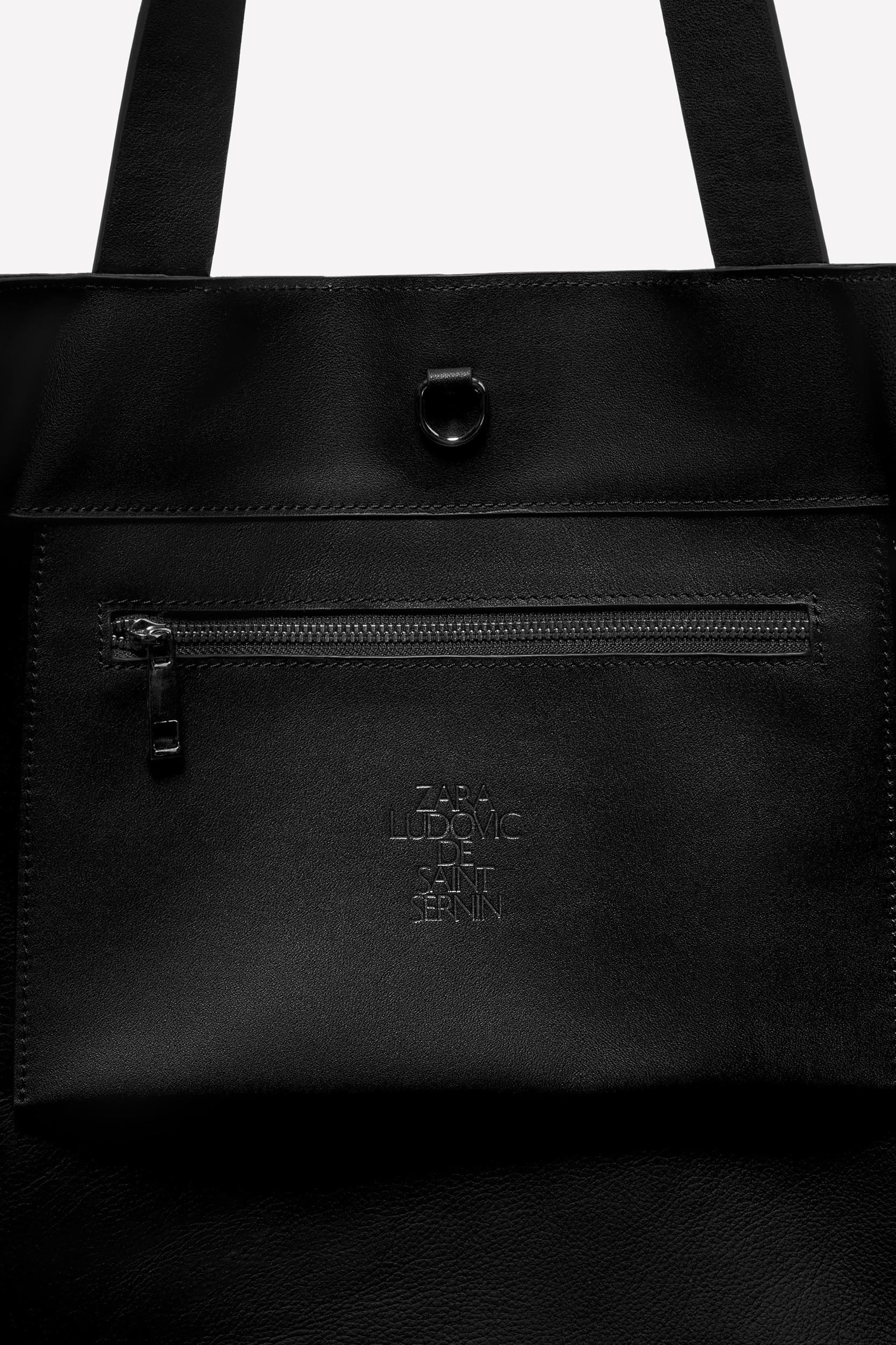 LUDOVIC DE SAINT SERNIN x ZARA LEATHER SHOPPER BAG Product Image