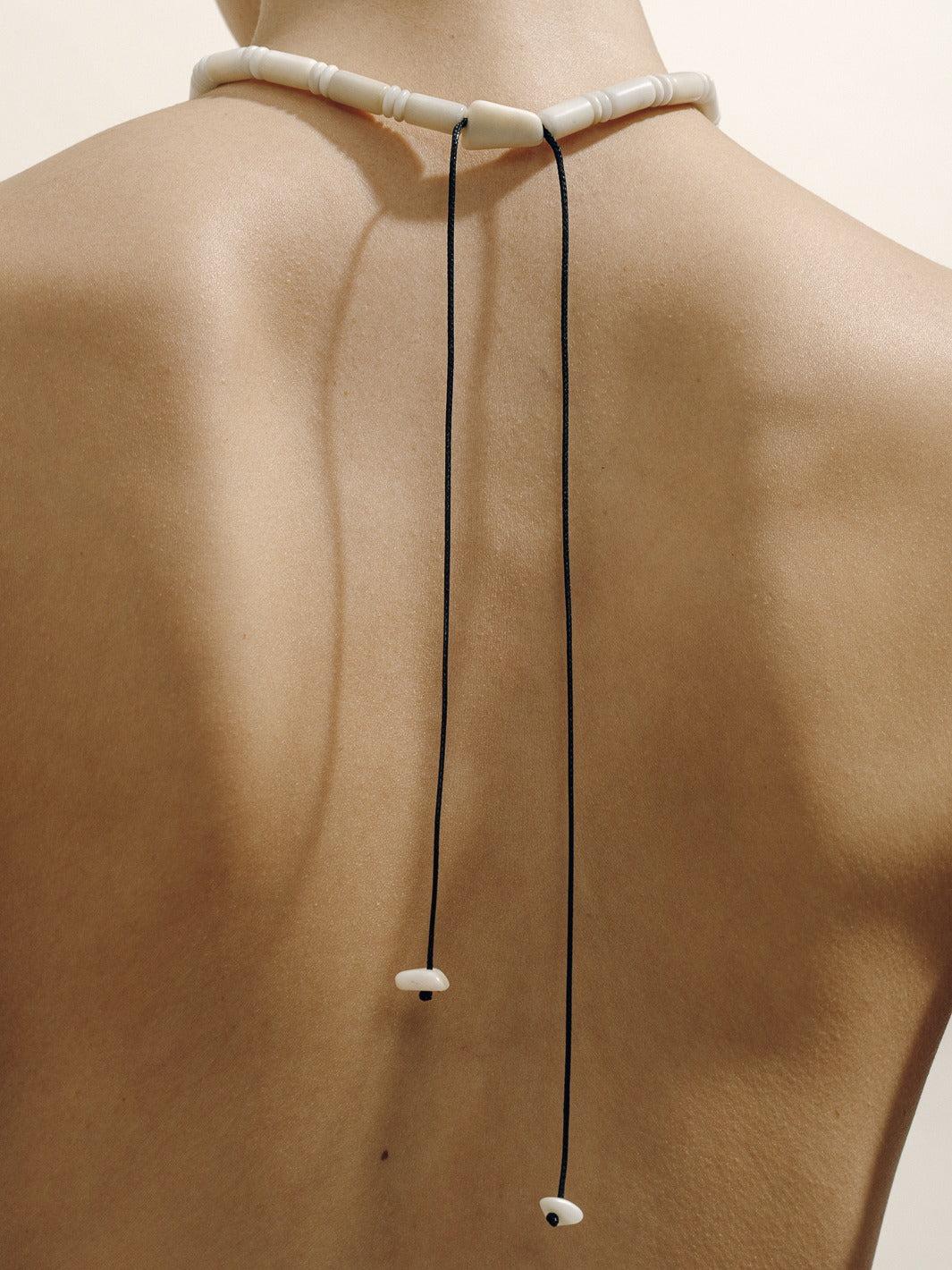 The Pendant Necklace in Black Product Image