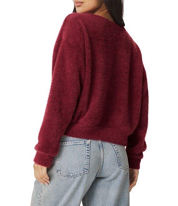 Splendid Fallon Fuzzy Knit Crew Neck Long Sleeve Top Product Image