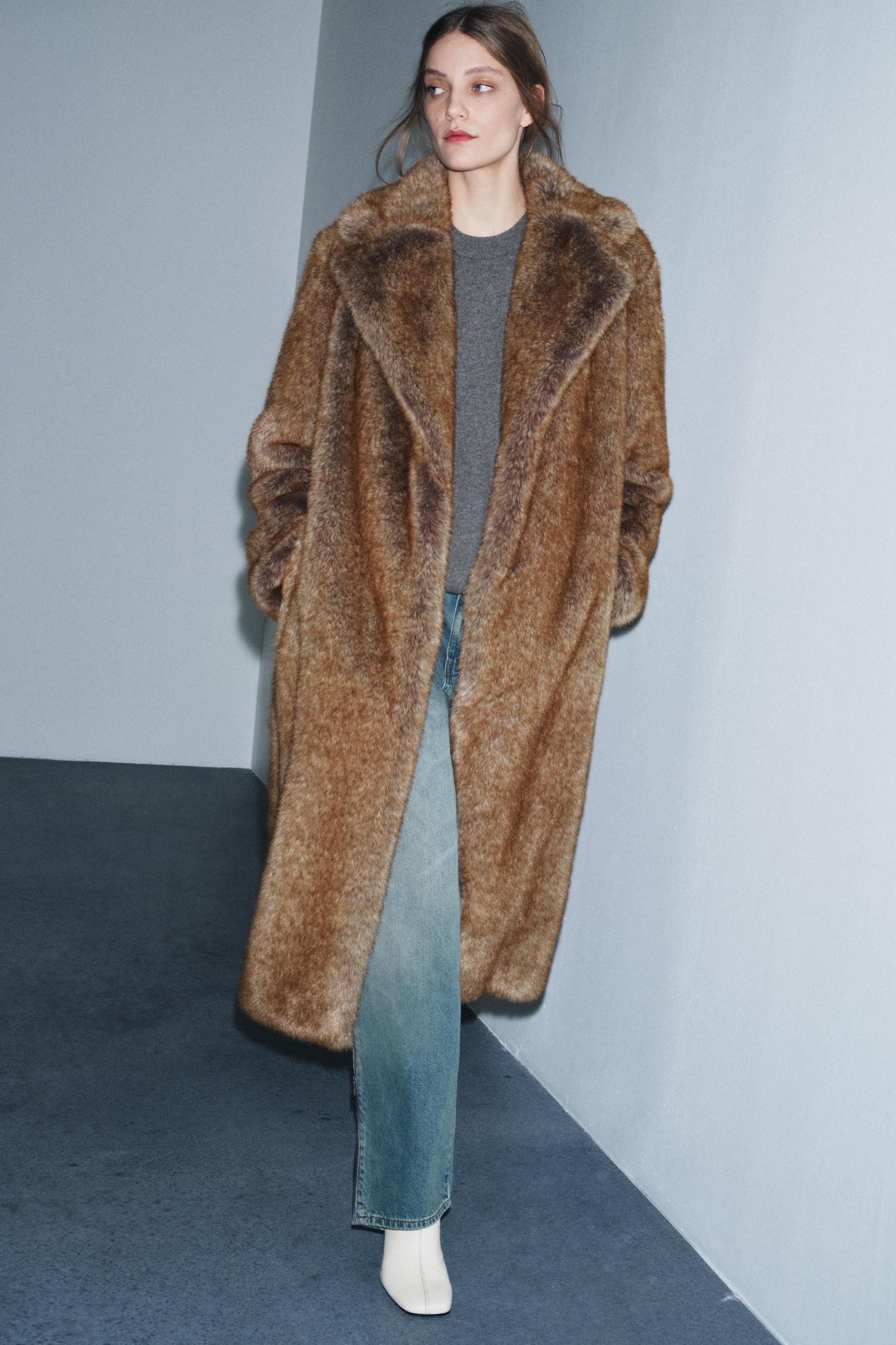 FAUX FUR COAT ZW COLLECTION LIMITED EDITION Product Image