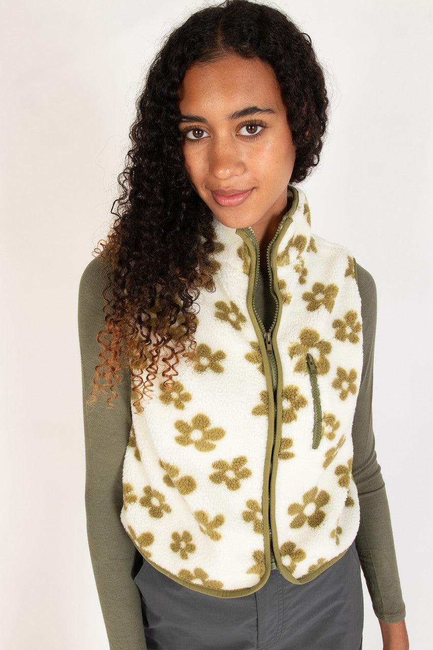 Daisy Fleece Zip Up Vest Product Image