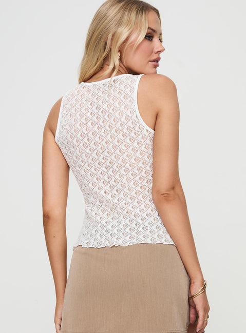 Live In Reality Top White Product Image