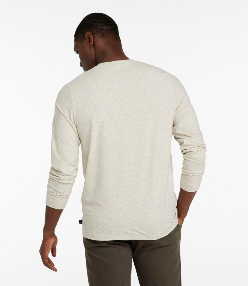 Men's Comfort Stretch Performance® Pima Tee, Long-Sleeve Henley Product Image