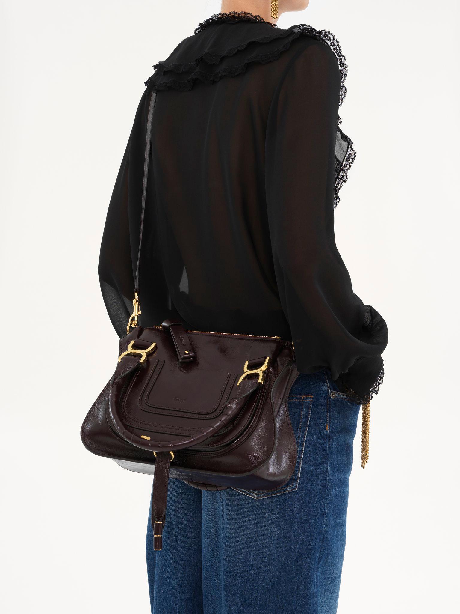 Small Marcie bag in shiny leather Product Image