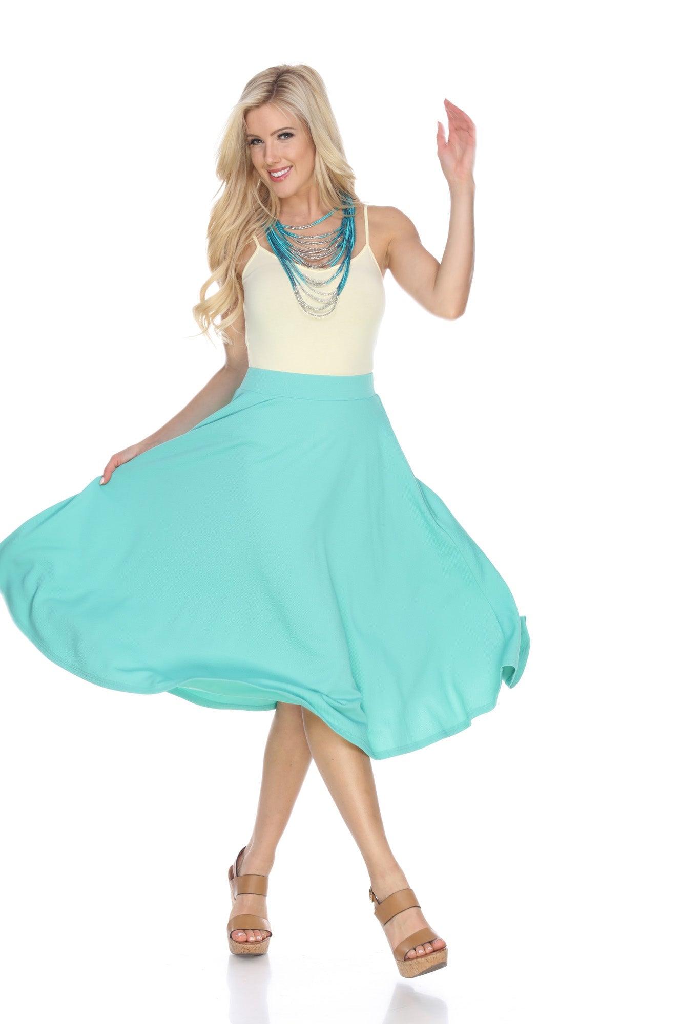 Tasmin Flare Midi Skirts Product Image