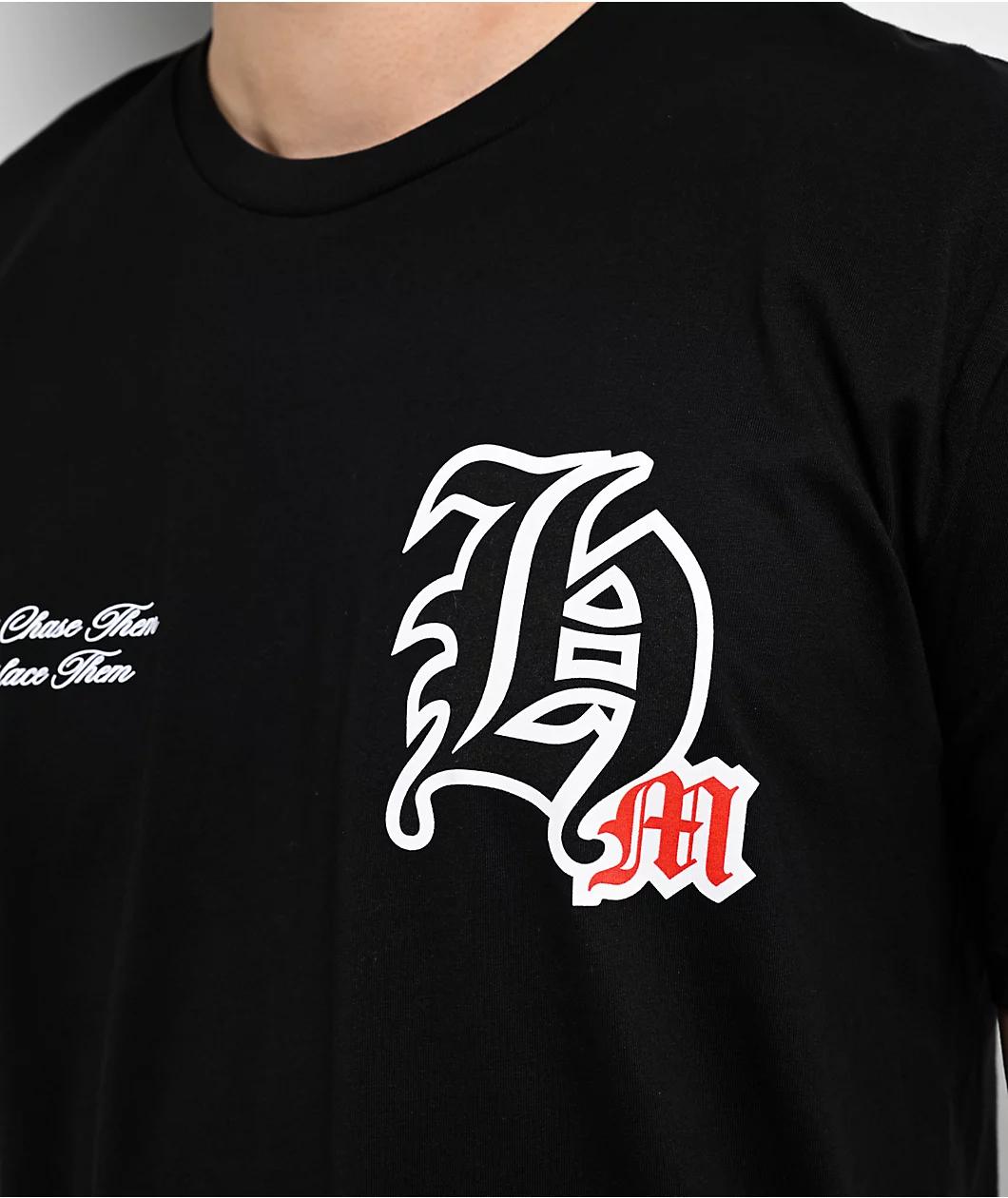 Hasta Muerte Statement Black T-Shirt Product Image