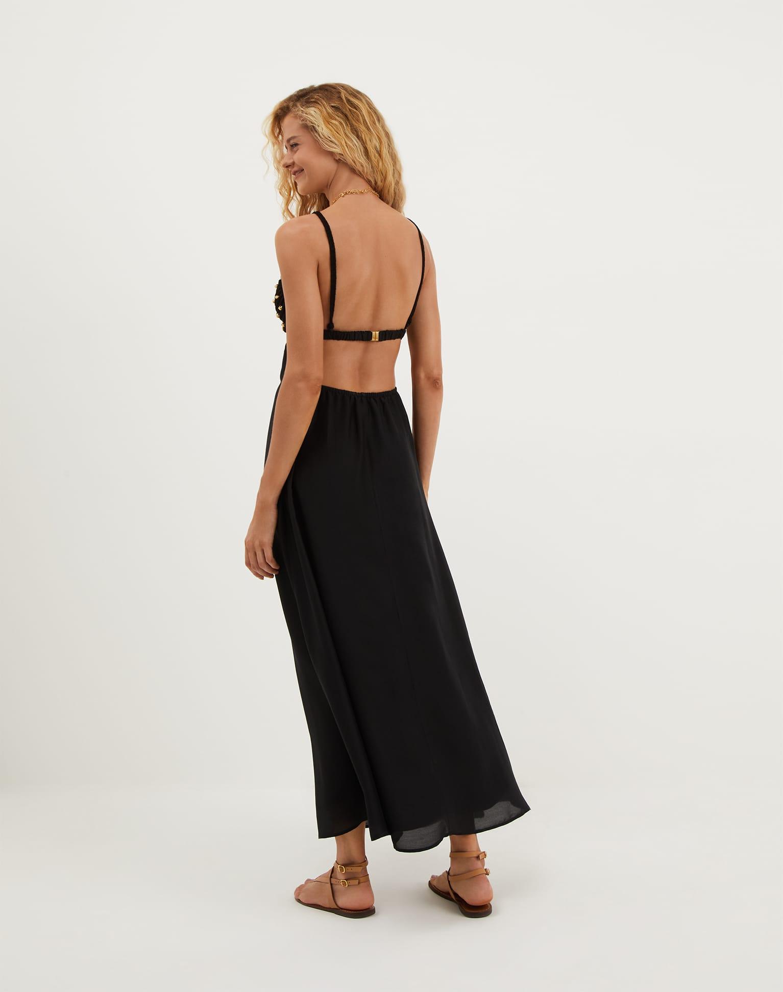 Ivy Long Dress - Black Product Image