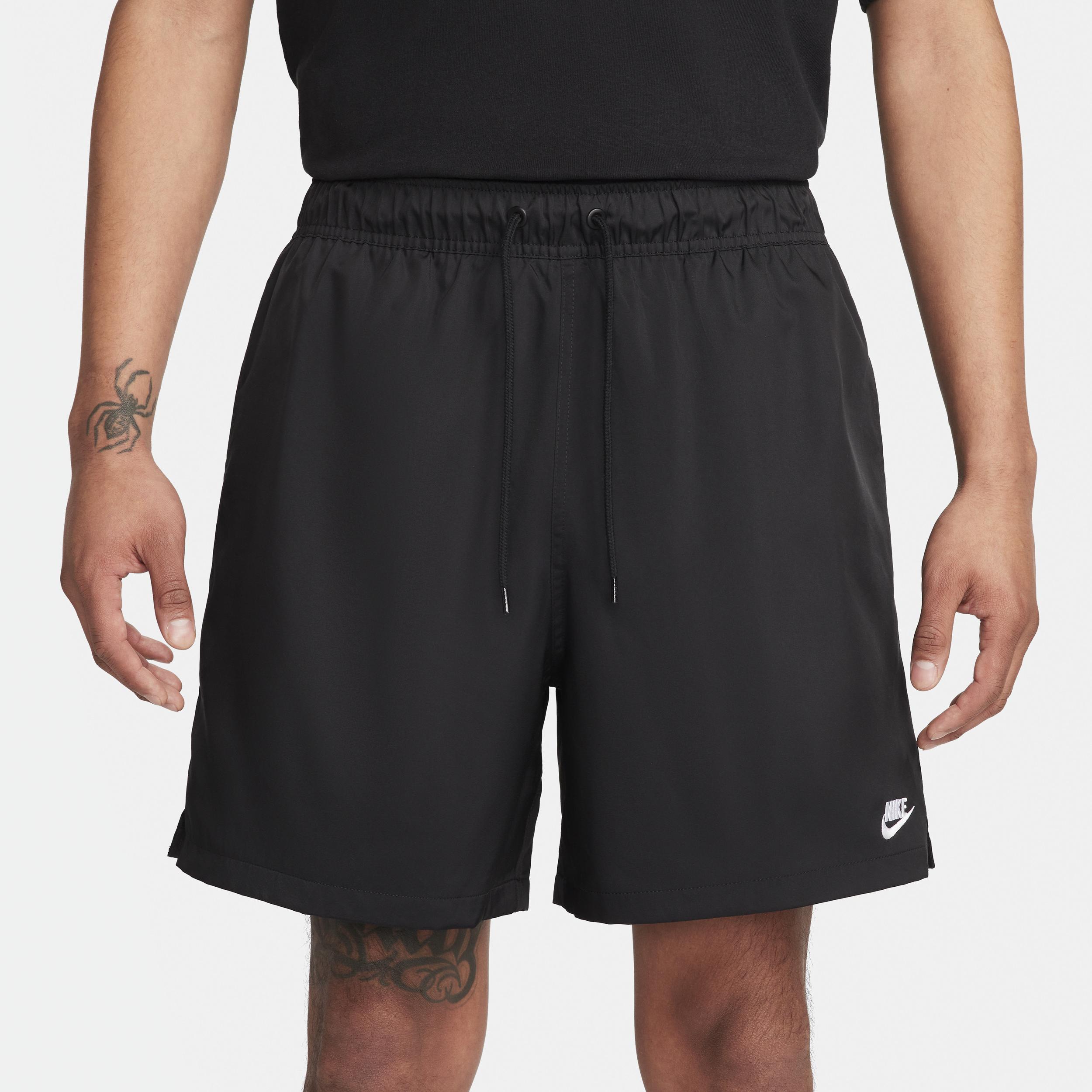 Nike Mens Nike Club Flow Shorts - Mens Black/White Product Image