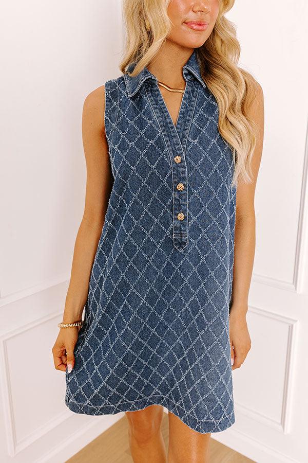 Modern Muse Denim Mini Dress Product Image