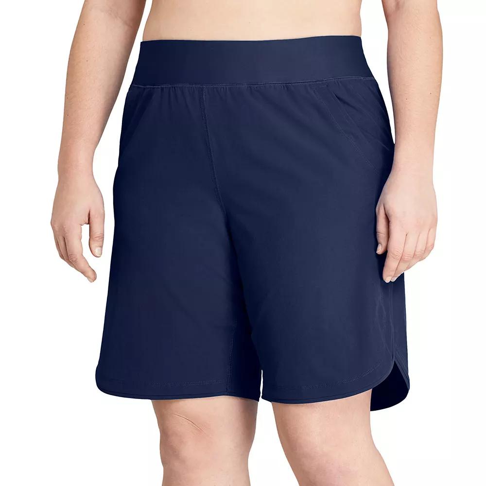 Women's Lands' End 9" Quick Dry Board Shorts Swim Cover-up,  Product Image