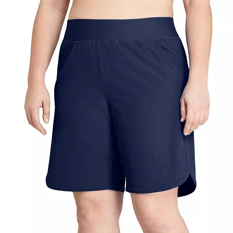 Women's Lands' End 9" Quick Dry Board Shorts Swim Cover-up,  Product Image