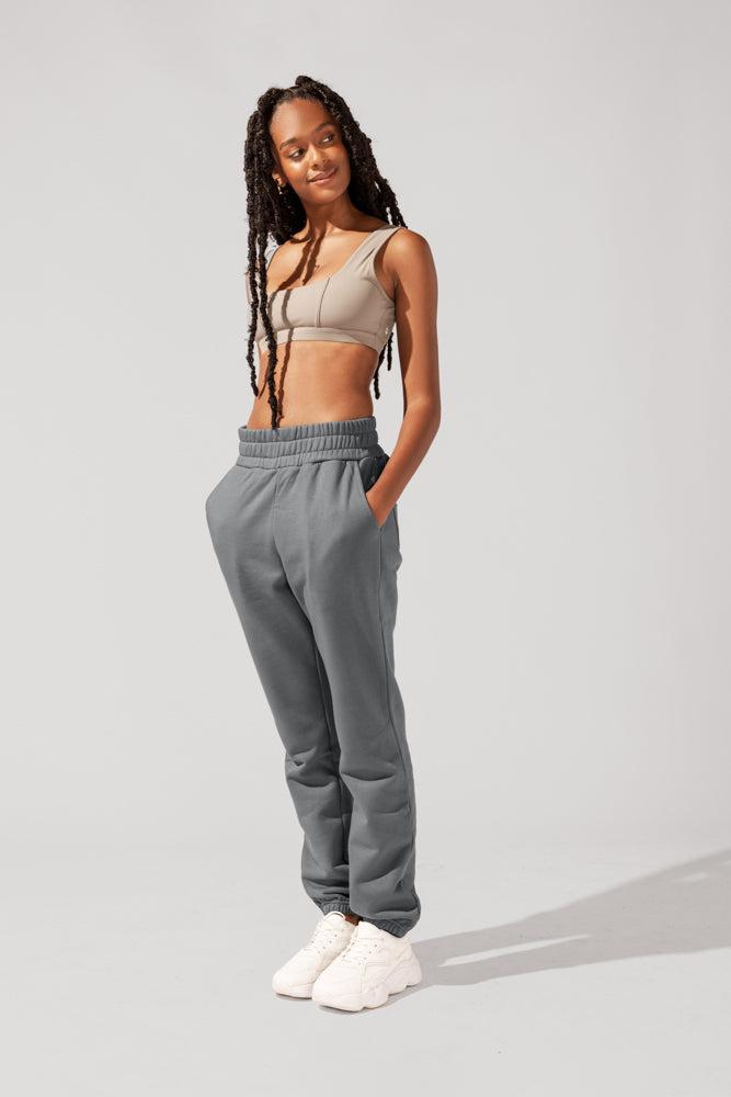 Cloud Rollover Sweatpant - Smoke Product Image