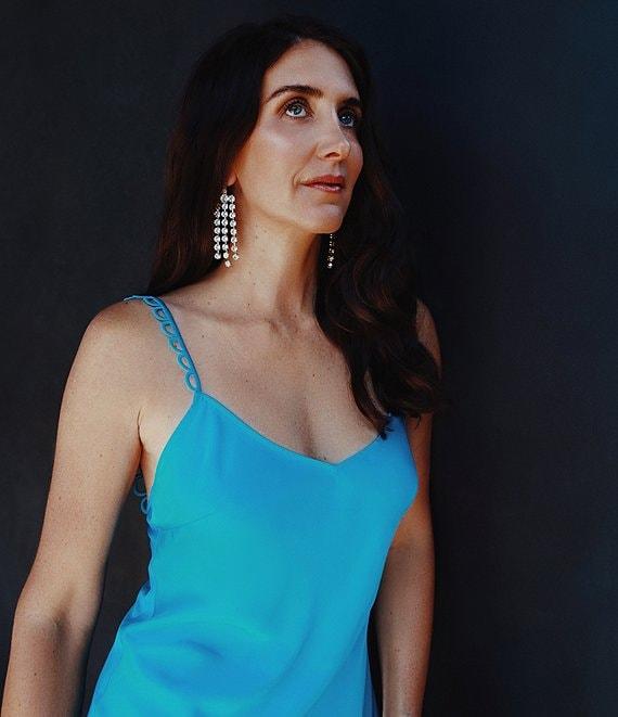 Gianni Bini x DANNIJO Kai Sweetheart Neckline Sleeveless Satin Slip Maxi Dress Product Image