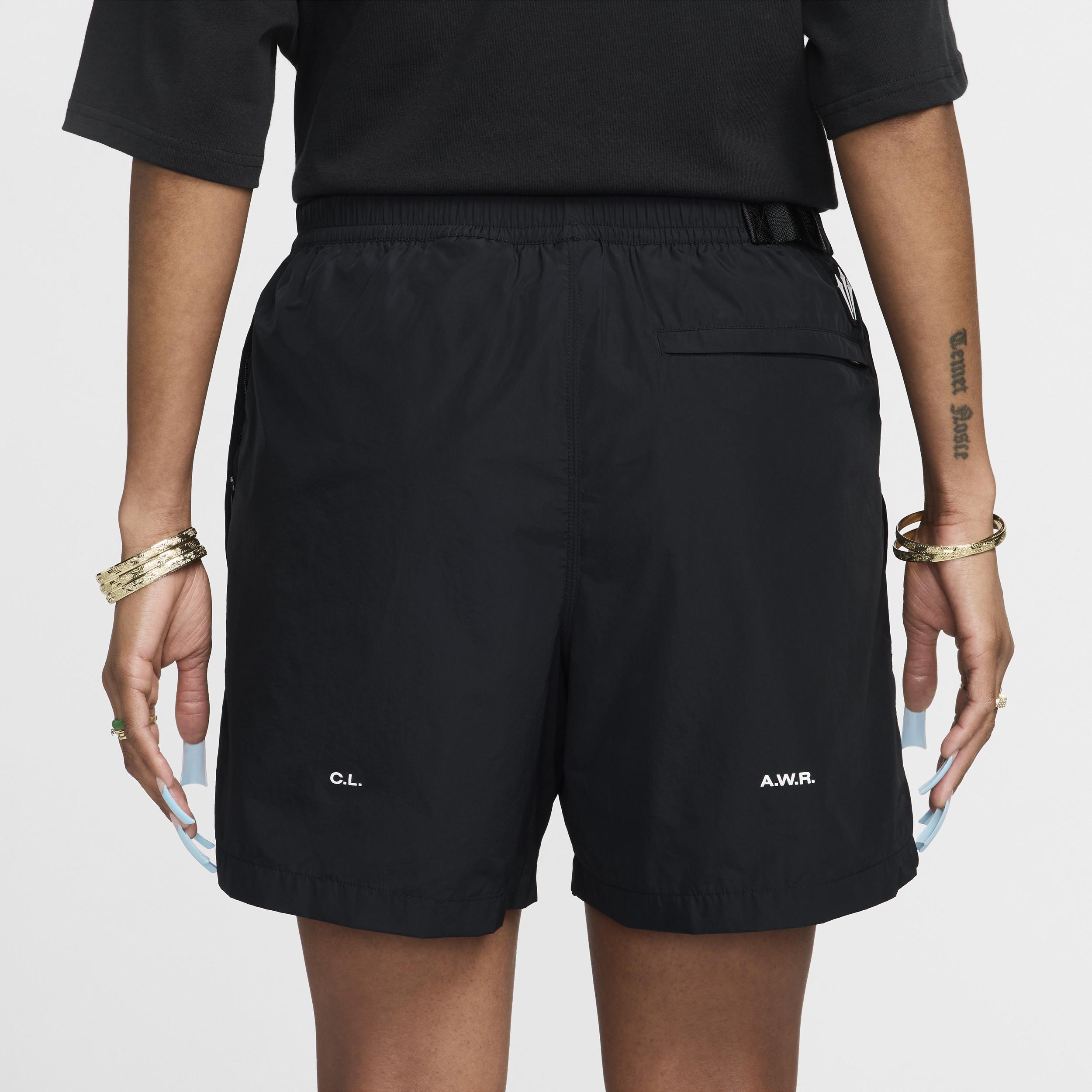 Nike Mens NOCTA Cardinal Nylon Shorts in Black/White Product Image