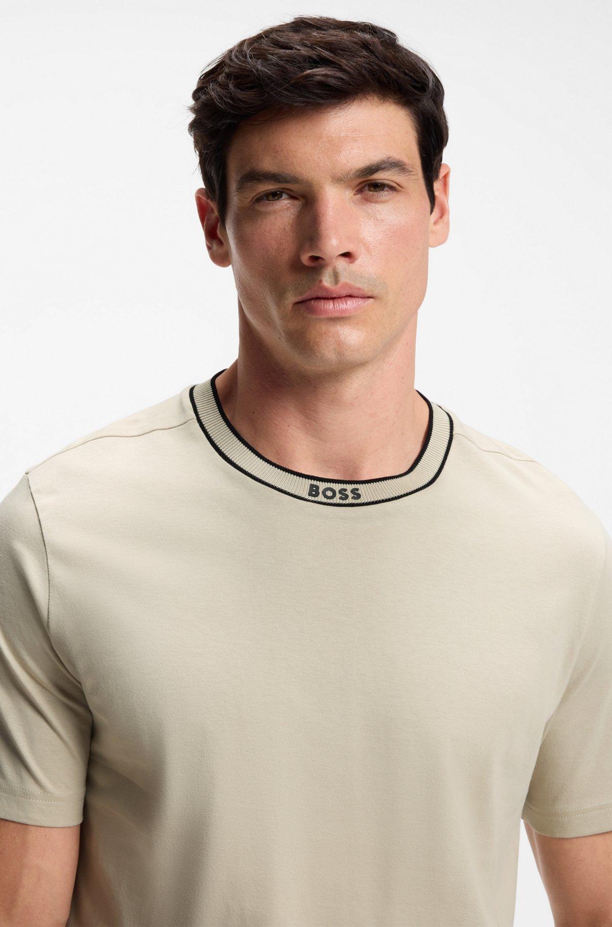 Cotton T-shirt with logo crew neck Product Image