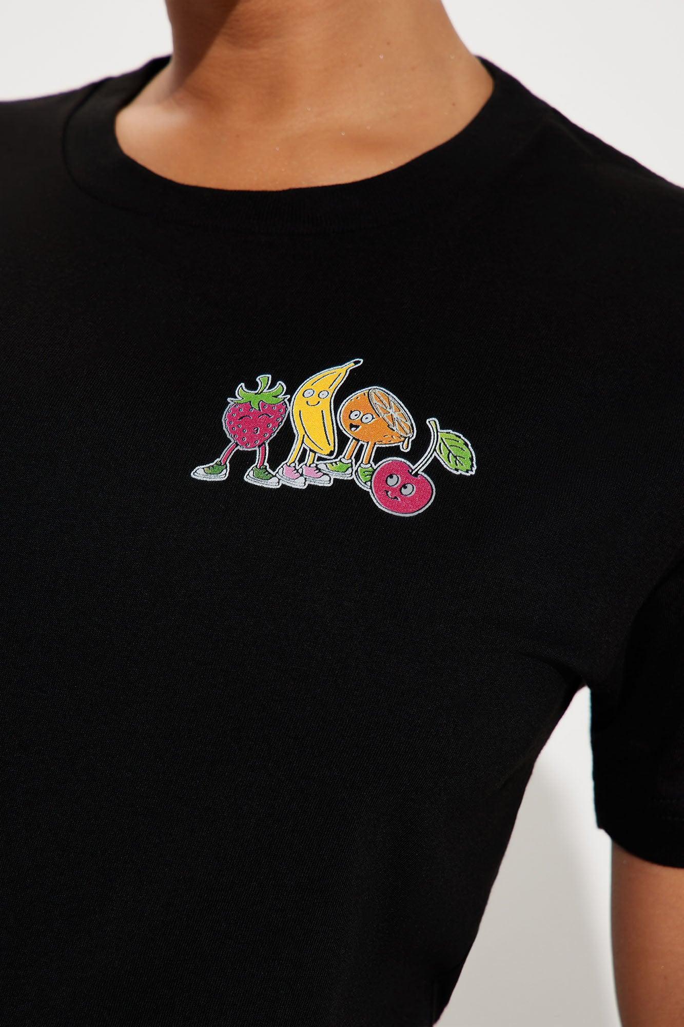 Feeling Fruity Graphic Tee - Black Product Image