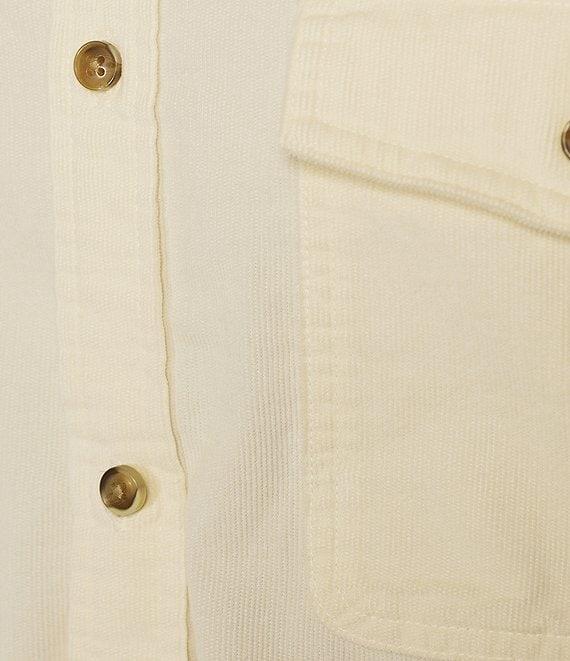 Rowm The Nomad Long Sleeve Garment Dyed Solid Washed Corduroy Shirt Product Image