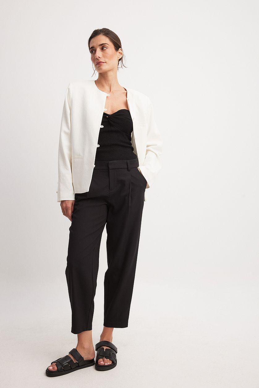 High Waist Barrel Leg Pants Product Image